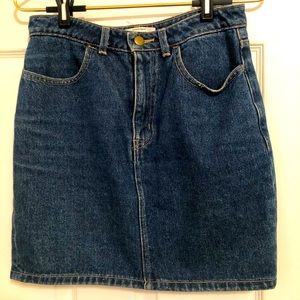 American apparel denim skirt